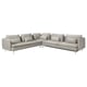 SÖDERHAMN Ugaona sofa ležaj, 6-sed, Viarp bež/smeđa