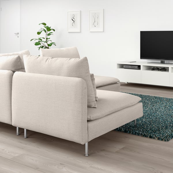 SÖDERHAMN Ugaona sofa, trosed