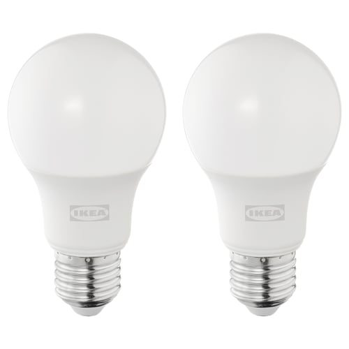 SOLHETTA LED sijalica E27 470 lm, kugla opal bela