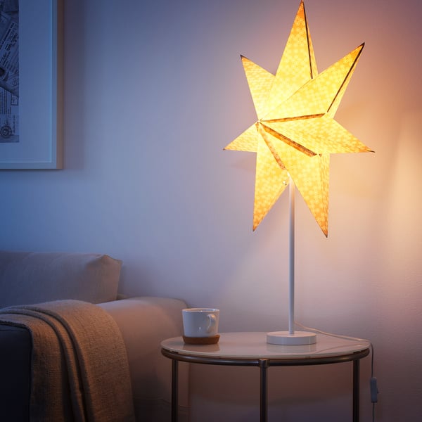 STRÅLA Osnova stone lampe, bela