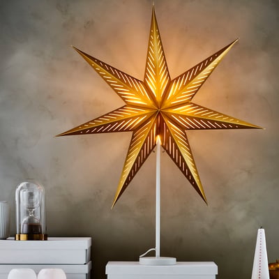 STRÅLA Osnova stone lampe, bela