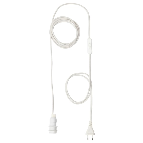 STRÅLA Set kablova, bela, 4 m