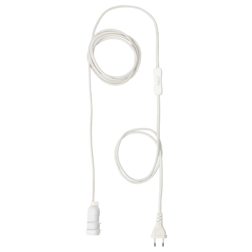 STRÅLA Set kablova, bela, 4 m