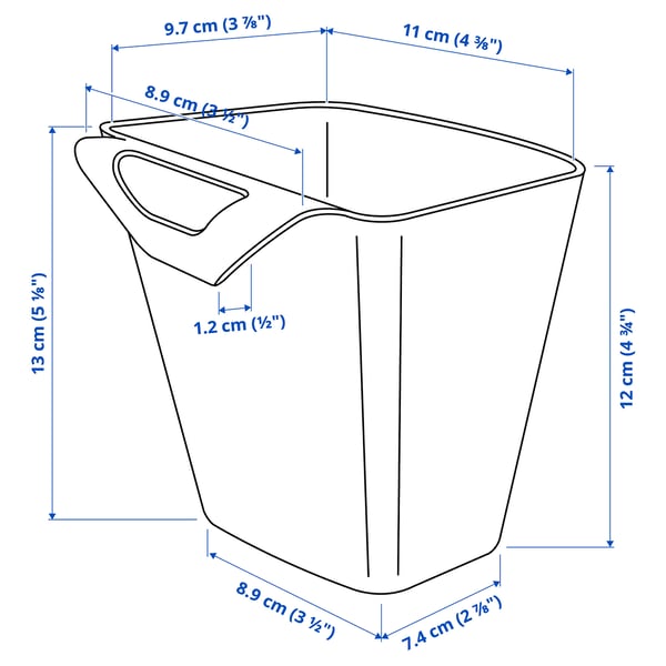 SUNNERSTA Posuda, bela, 12x11 cm