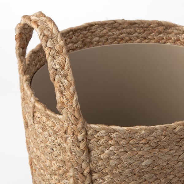 TÄRNMÅS Saksija, unutra/bež/crna, 24 cm