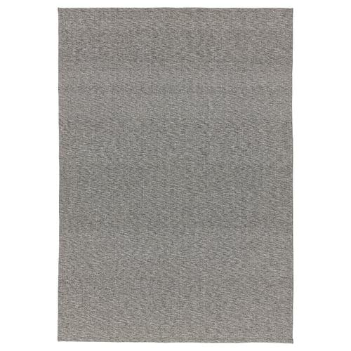 TIPHEDE Tepih, ravno tkani, crna/natur, 155x220 cm