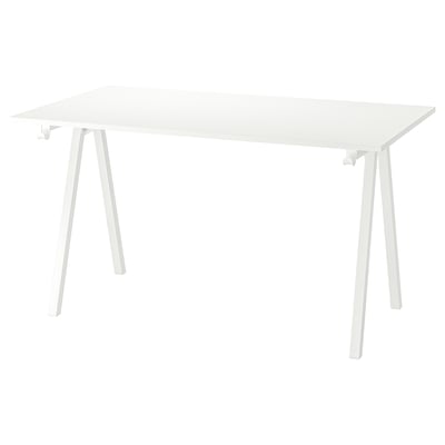 TROTTEN Radni sto, bela, 140x80 cm