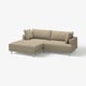 UPPÅKRA Modularna sofa trosed, s lenjivcem, levo/Johanneshov smeđebež