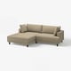 UPPÅKRA Modularna sofa trosed, s lenjivcem, levo/Johanneshov smeđebež
