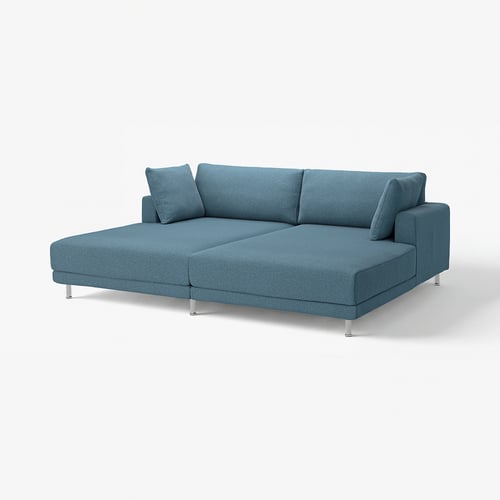 UPPÅKRA Modularna sofa trosed, s lenjivcima/Axvall tamnosiva-plava