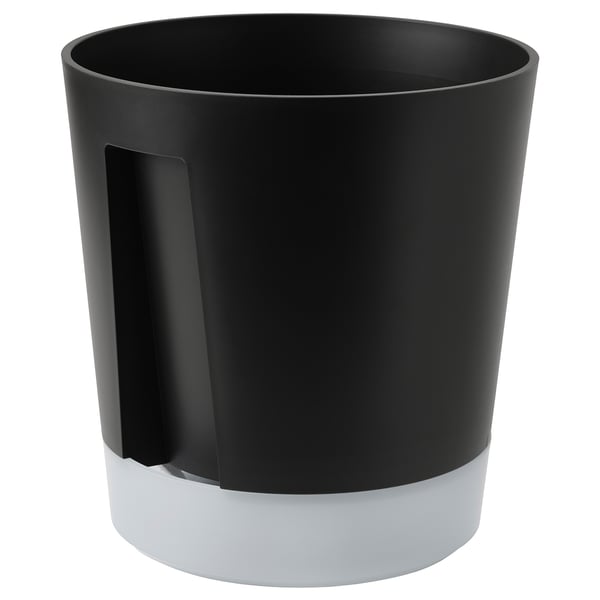 VÅRDTRÄD Saksija za samozalivanje, unutra/spolja prozirno/boja antracita, 24 cm
