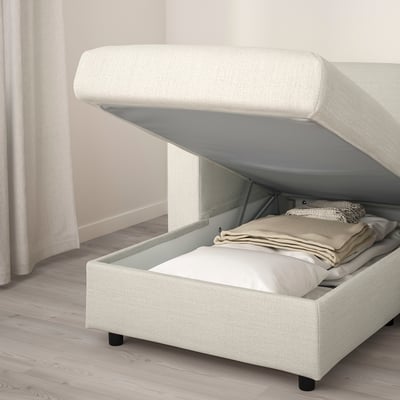 VIMLE Sofa 4-sed i lenjivac, Gunnared bež