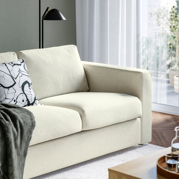 VIMLE Sofa trosed, Gunnared bež