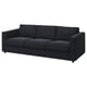VIMLE Sofa trosed, Saxemara crno-plava