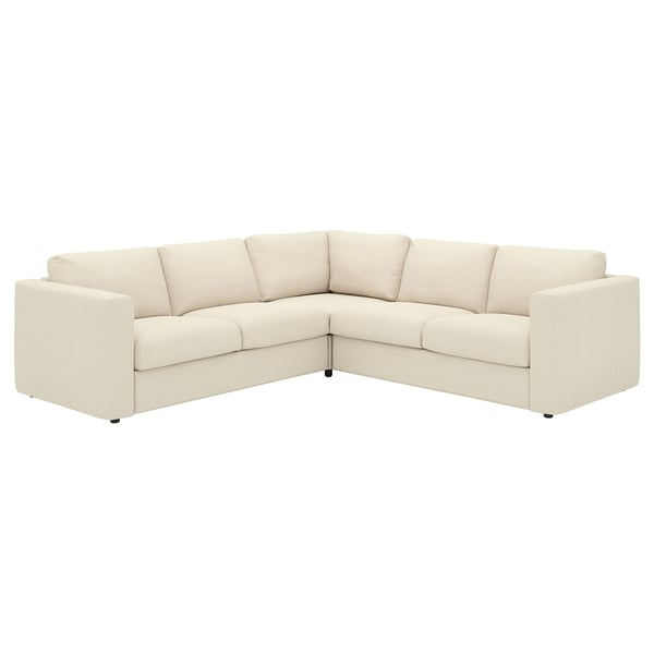 VIMLE Ugaona sofa, 4-sed, Knäbäck svetlobež