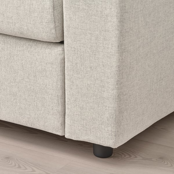VIMLE Ugaona sofa ležaj i lenjivac, 5-sed, sa širokim rukohvatima/Gunnared bež