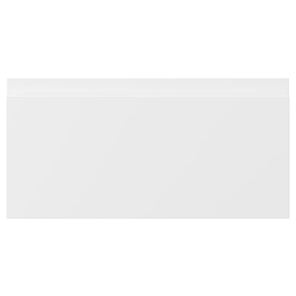 VOXTORP Front fioke, matirano bela, 40x20 cm