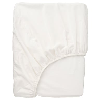 BALSAMPOPPEL شرشف بمطاط, أبيض, ‎140x200 سم‏