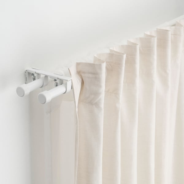 BEKRÄFTA طقم عمود ستارة مزدوج, أبيض, 120-210 سم 19 مم