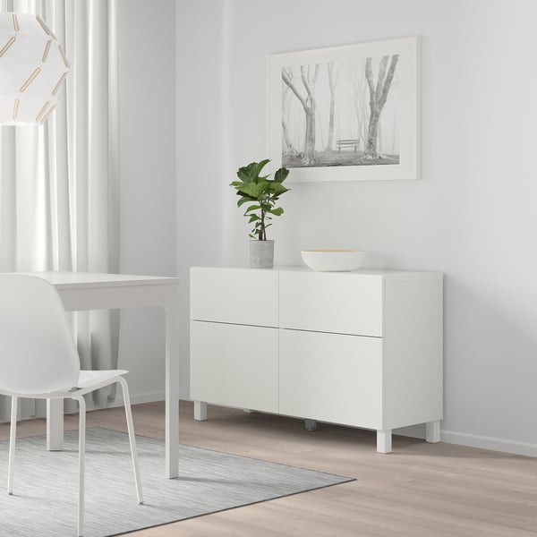 BESTÅ هيكل, أبيض, 120x40x64 سم