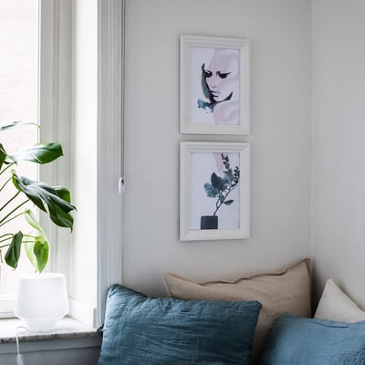 EDSBRUK برواز, أبيض, 21x30 سم
