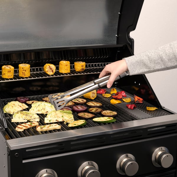 GRILLTIDER طقم أدوات شواء من قطعتين, ستينلس ستيل