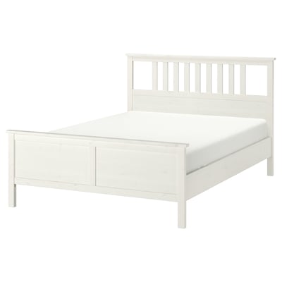HEMNES هيكل سرير, أبيض, 140x200 سم