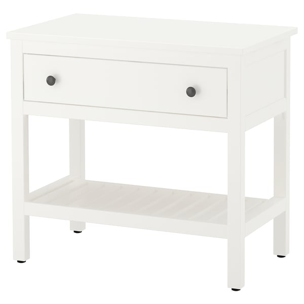 HEMNES خزانة حوض مفتوحة مع درج, أبيض, 82x48x76 سم