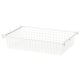 HJÄLPA سلة سلكية مع مجرى سحب, أبيض, ‎80x55 سم‏