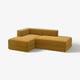 JÄTTEBO وحدات أريكة طويلة, Samsala أصفر- بني