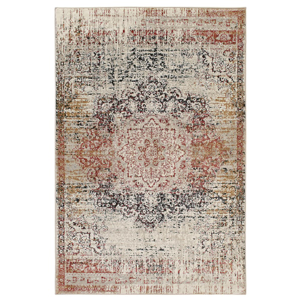 JEJSING سجادة، وبر قصير, أحمر/رمادي-بني, 200x300 سم