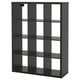 KALLAX وحدة أرفف, أسود-بني, ‎112x147 سم‏