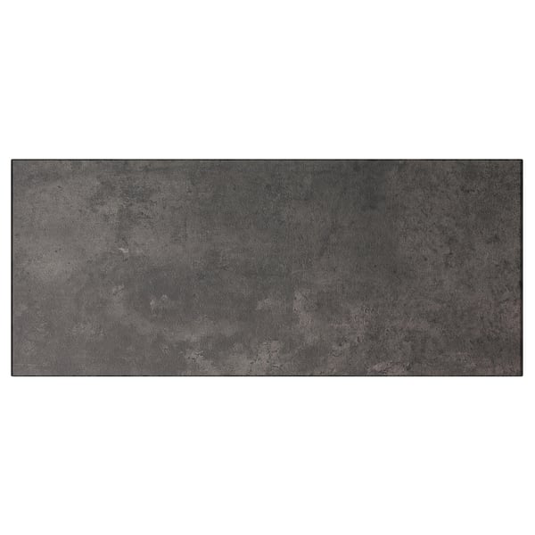 KALLVIKEN واجهة دُرج, رمادي غامق مظهر الخرسانة, 60x26 سم