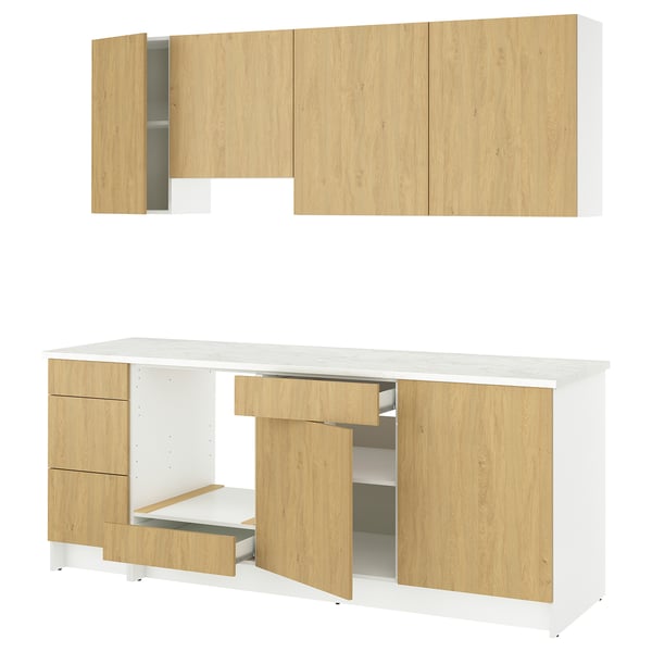 KNOXHULT مطبخ, شكل السنديان, 220x61x220 سم