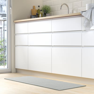 KÖRFÄLT دعّاسة مطبخ, رمادي فاتح, 45x120 سم