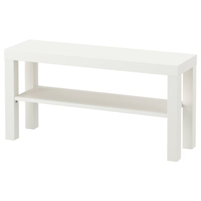 LACK طاولة تلفزيون, أبيض, ‎90x26x45 سم‏