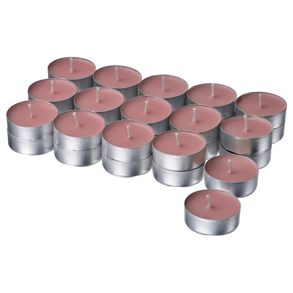 LOTSFÅGEL شمع صغير معطّر, التوت الأحمر زهري فاتح, 3.5 س