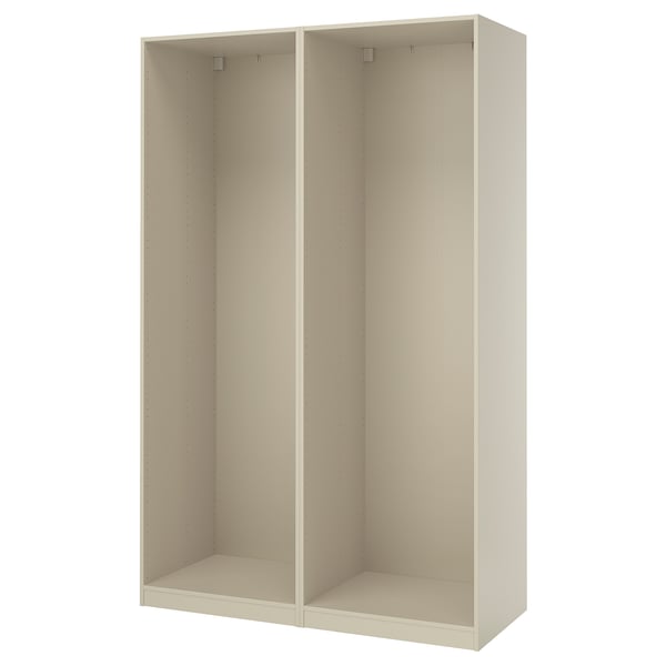 PAX هيكلي دولاب ملابس, رمادي-بيج, 150x58x236 سم