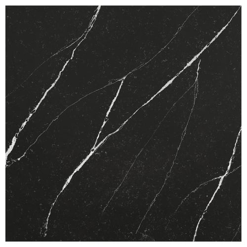 RÅHULT لوحة حائط حسب الطلب, أسود/ أبيض شكل المرمر/كوارتز, 1 م²x2.0 سم