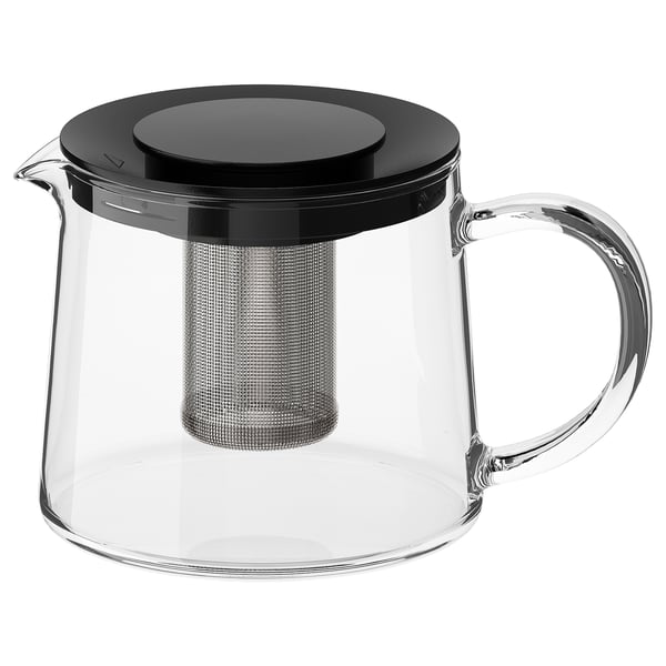 RIKLIG إبريق شاي, زجاج, 0.6 ل