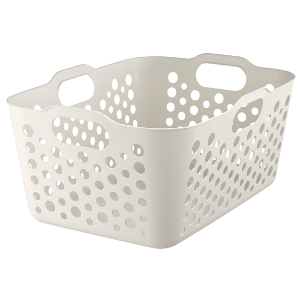 SLIBB سلة غسيل, أبيض, 38 ل