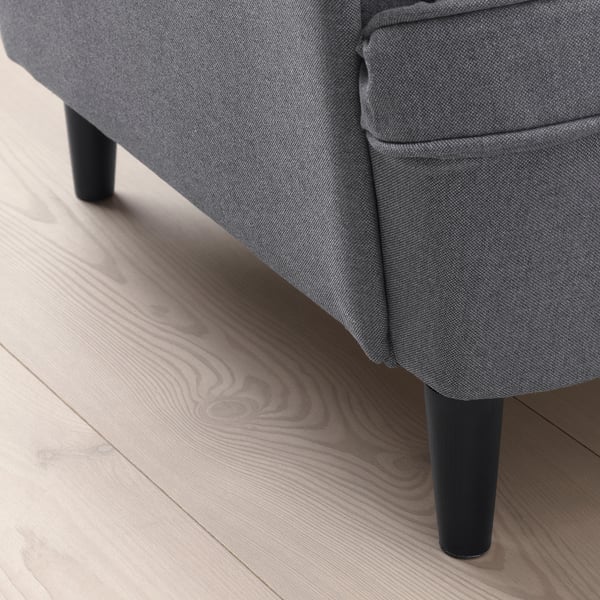 STRANDMON كرسي أطفال مع مساند للذراعين, Vissle رمادي