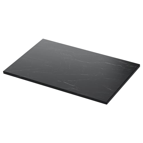 TOLKEN سطح, أسود شكل المرمر/مطلي, 82x49 سم
