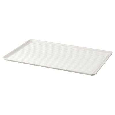 VÄLVÅRDAD منصة تجفيف صحون, أبيض/مجلفن, ‎52x35 سم‏