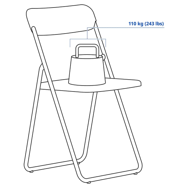 VIHALS طاولة و 4 كراسي, أبيض أبيض/أسود, 125x74 سم