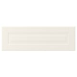 An off-white BODBYN cabinet with a smooth, bevelled panel design.
