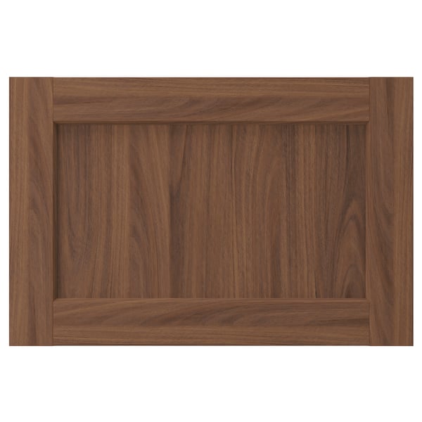 ENKÖPING brown walnut cabinet door, wooden texture, square frame design.