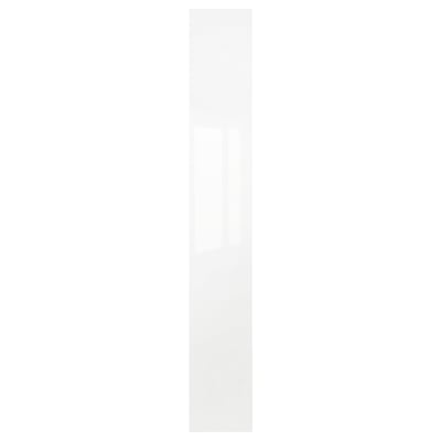 FARDAL door in high-gloss finish. White, rectangular shape, sleek design.