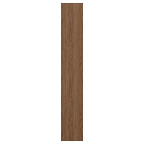 A vertical wooden panel named FÖRBÄTTRA in a walnut finish with a smooth surface, perfect for kitchen cabinet sides.