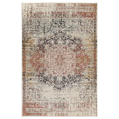 JEJSING rug, white, faded design, rectangular, polypropylene, vintage look.